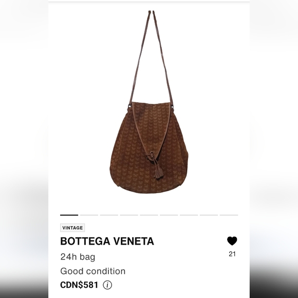 Bottega Veneta suede bag - Picture 11 of 12